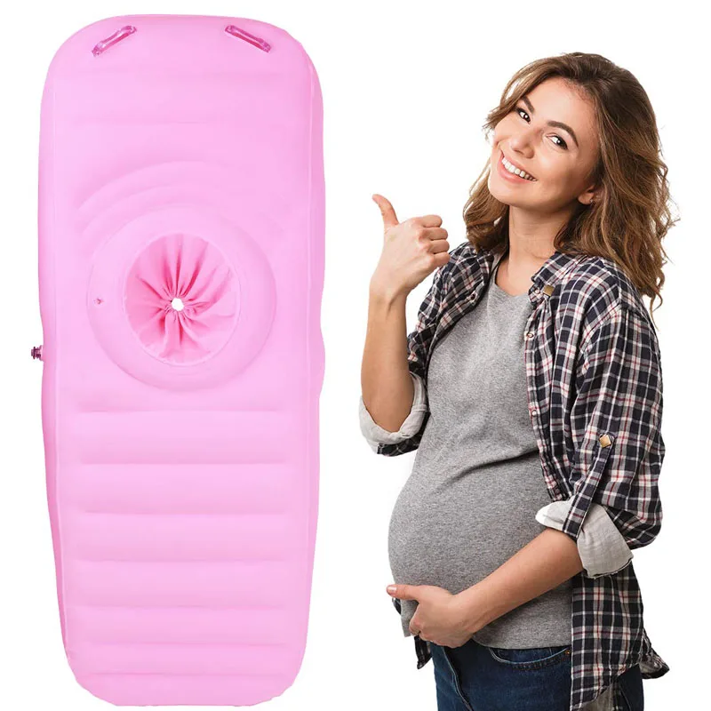 Inflatable Maternity Pillow Pregnancy Body Massage Pads with Hole Relieve Pregnant Back Pain