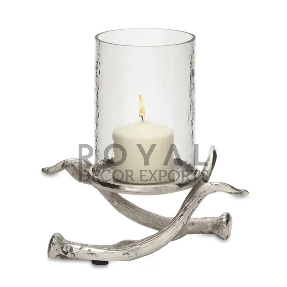 Metal Candle Holders Replacement Glass Candle Holder Antler Show Pieces For Home Decoration Candelabra Votive Candle Holder