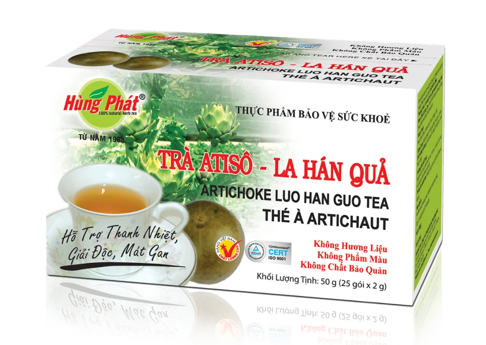 
Vietnam Herbal Artichoke Ginseng Flavor Bagged Tea GMP HACCP ISO Certified Organic Slimming Tea with 2 Years Shelf Life 