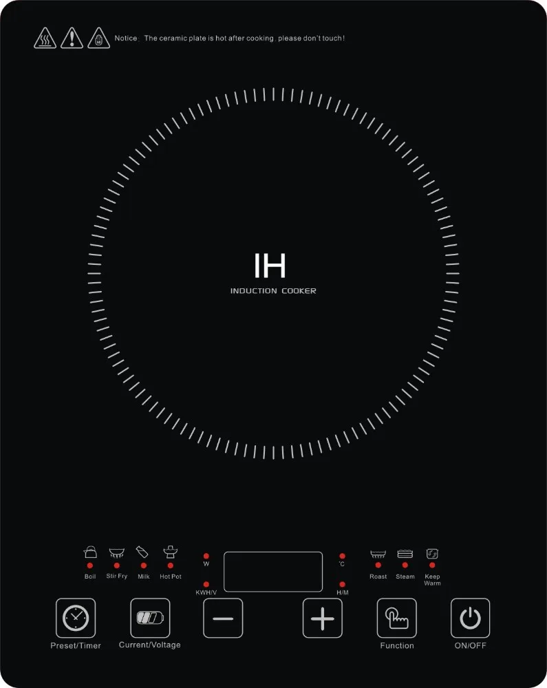 
CCB10 1300W 28mm Ultra Slim Lightweight 110V Electric Stove Oven / Induction Cooker 