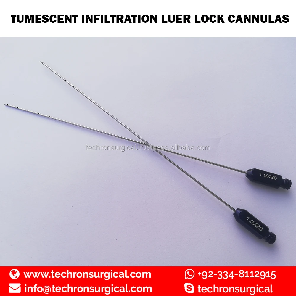  Tumescent Infiltration Liposuction Cannula Blue Anodized