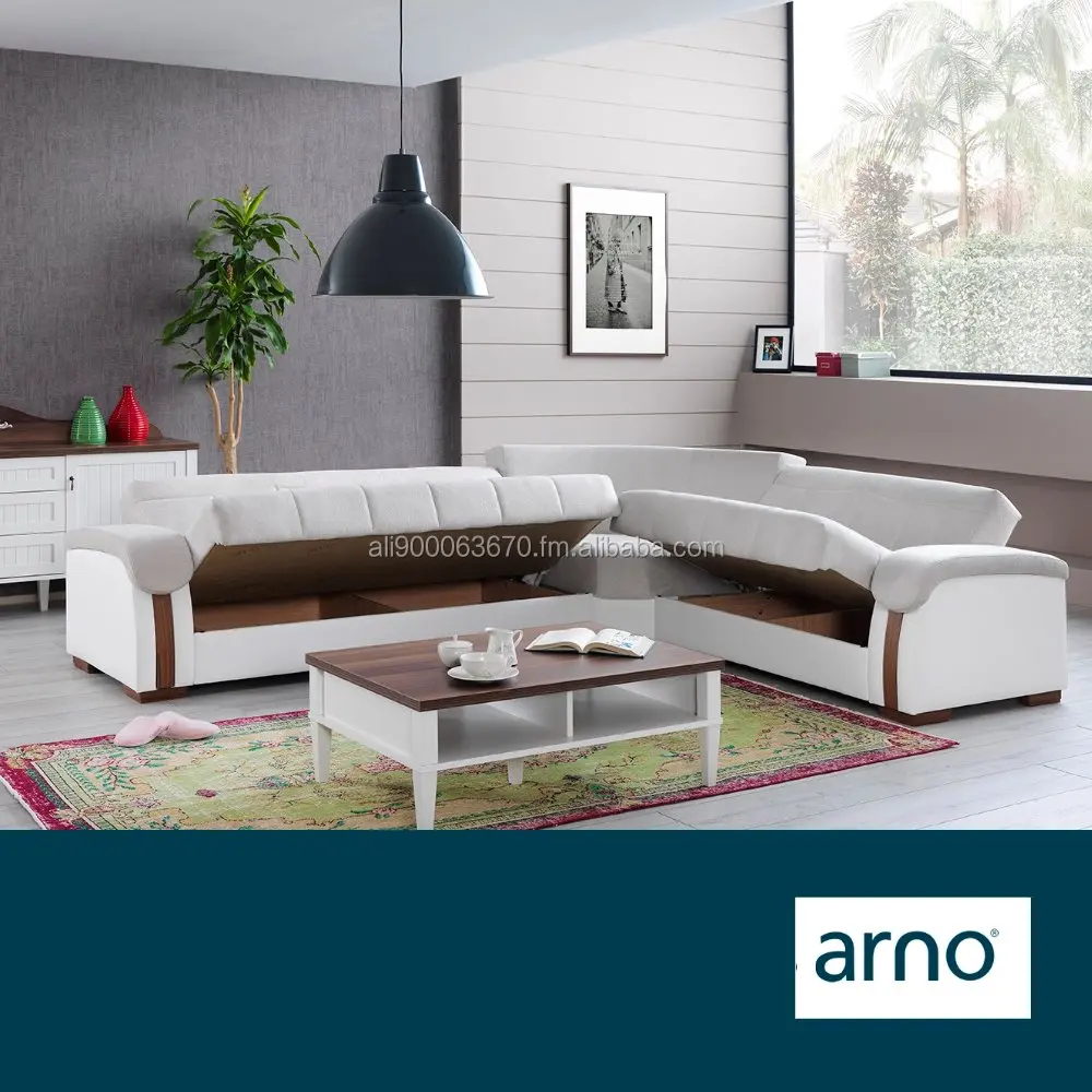 
Turkey Suppliers Wholesale Modern Furniture L-shaped corner sofa, sleeping sectional sofa set with chaise lounge 