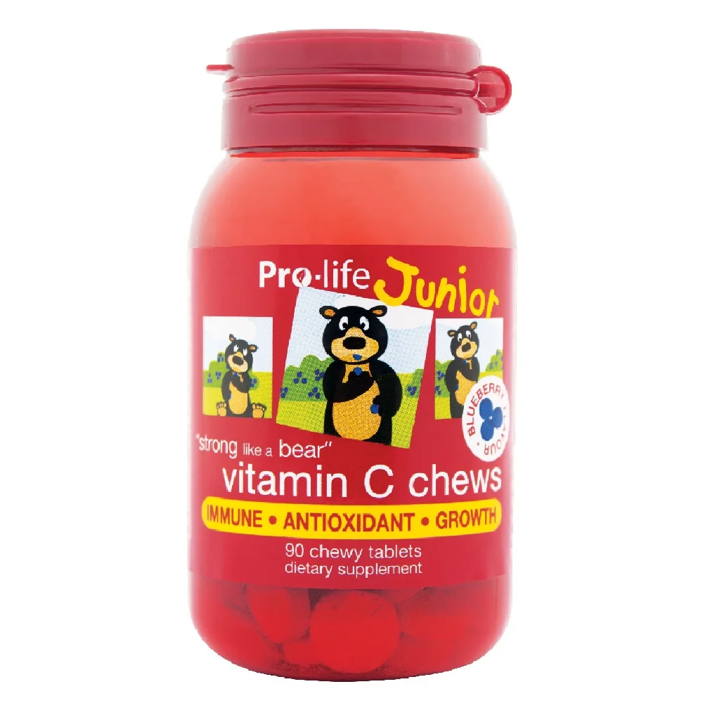 
Pro-life Junior Vitamin C | Yummy Chewy Tablets, Essential Vitamin for Immunity and Good Health 