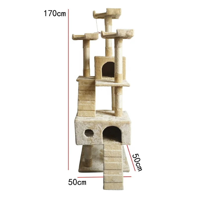 
Cat Tree Condo Play House Pet Scratcher Kitten Furniture Cat tower 
