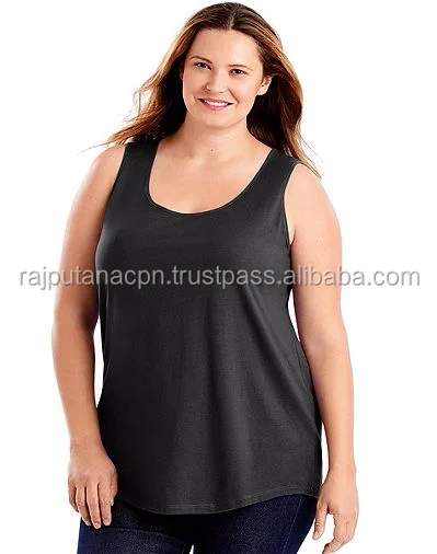 Women Tanktop T-shirt Ladies Wholesale Fat Girls Tank Top Full Printed Plus Size Sleeveless Tops