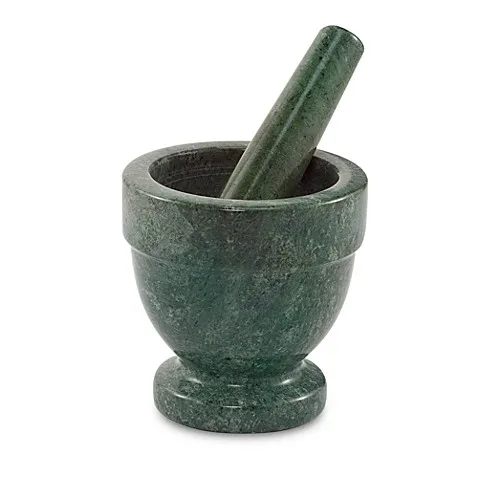 Best Personalized Classic Elegant Ceramic Handmade Natural Green Marble Mortar and Pestle Set at best wholesale price