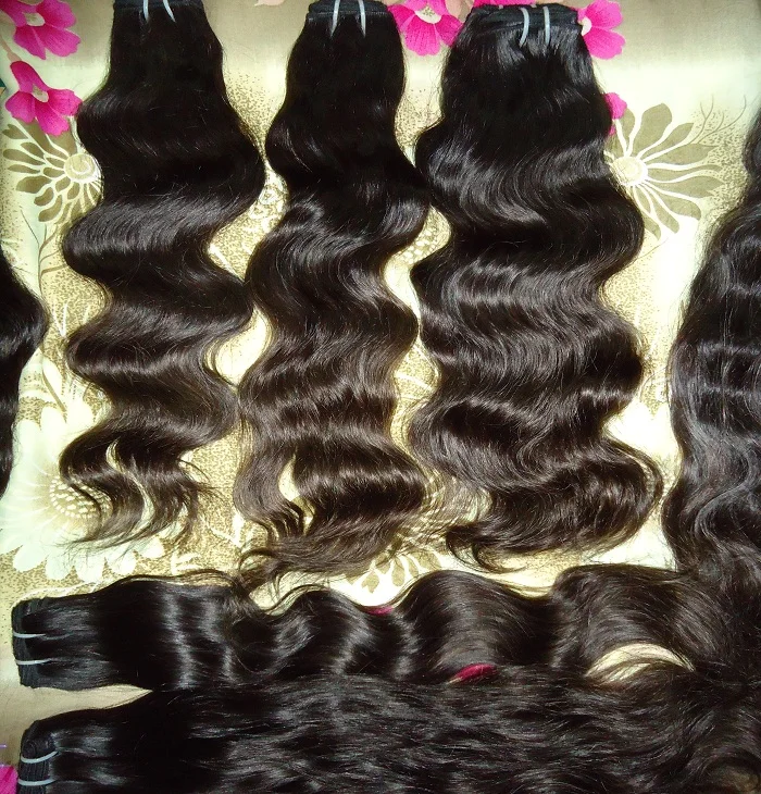  Необработанные индийские волосы непосредственно из Индии 100% натуральные человеческие прайс-лист с выравненной кутикулой