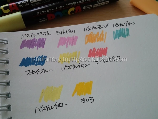  Различные маркеры Uni Posca сделано в