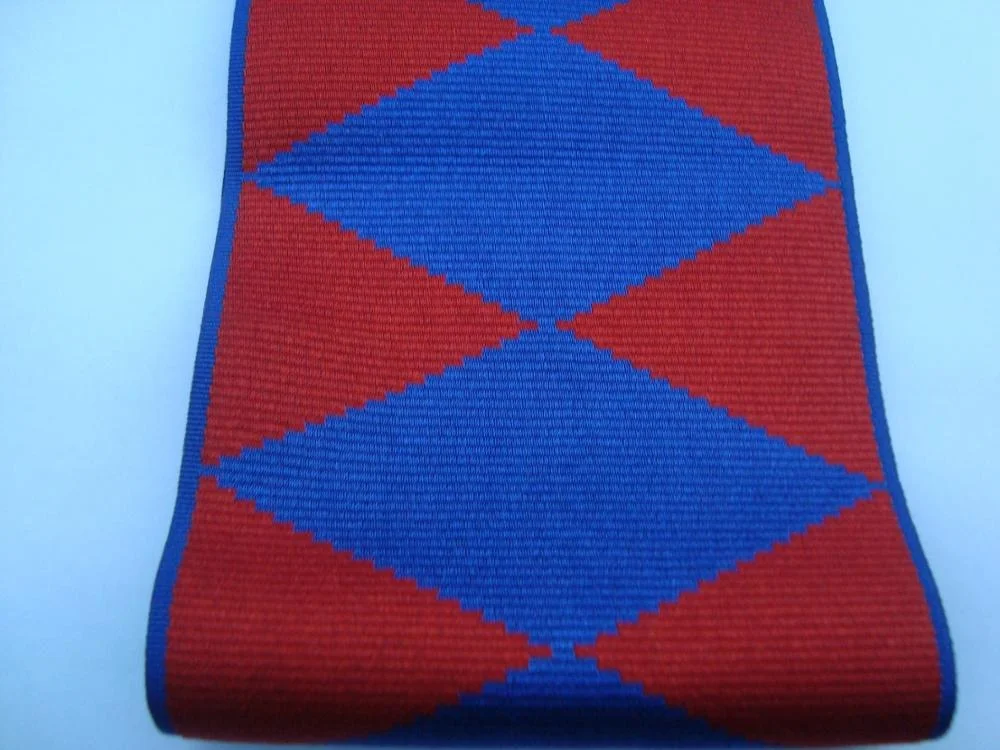 OEM Wholesale Grosgrain Moire Ribbon Customized Classic Stripes Medal Ribbons  Awards and Decorations Supply