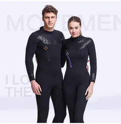 unisex waterproof back zipper wetsuit 5mm neoprene material warmer spearfishing wetsuit
