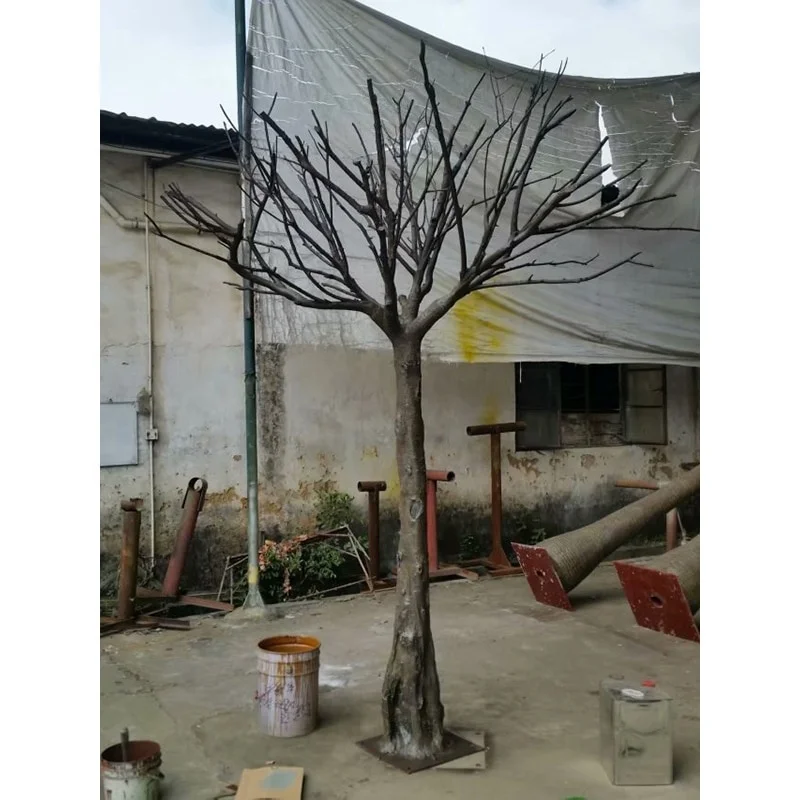 Cheap price 280cm height artificial tree trunk no leaves plastic tree trunk decor artificial trunk