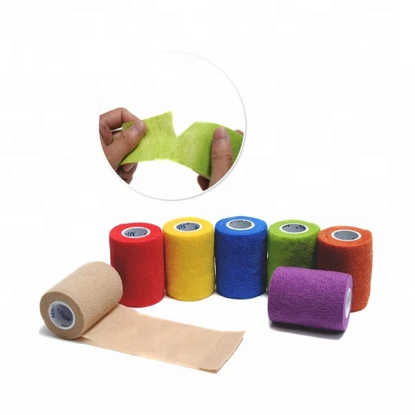 Медицинская самоклеящаяся когезионная эластичная бандажная обертка