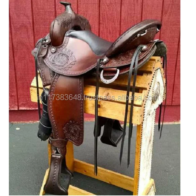 
Leather Western Saddle For Racing Horses 