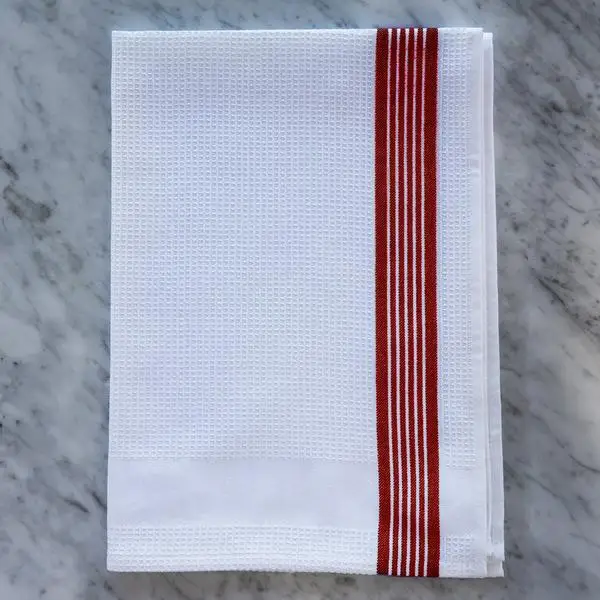 GOTS Certified oragnic 100% cotton Large Ultra-Absorbent Waffle honeycomb Kitchen Dish Tea Towel