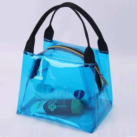 
Fashionable Women Clear Transparent PVC Plastic Beach Tote Bag Handbag Purse 