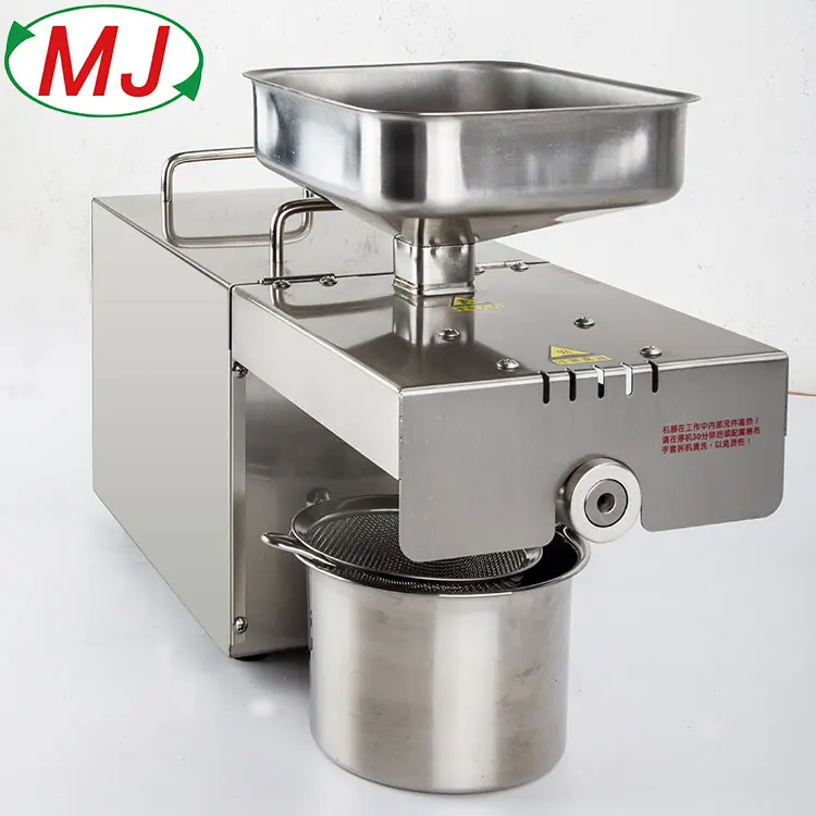 Mini Household Seeds Press Machine Seeds Almond Press Maker Electric Oil Extractor Automatic Stainless Steel Motor Food Industry