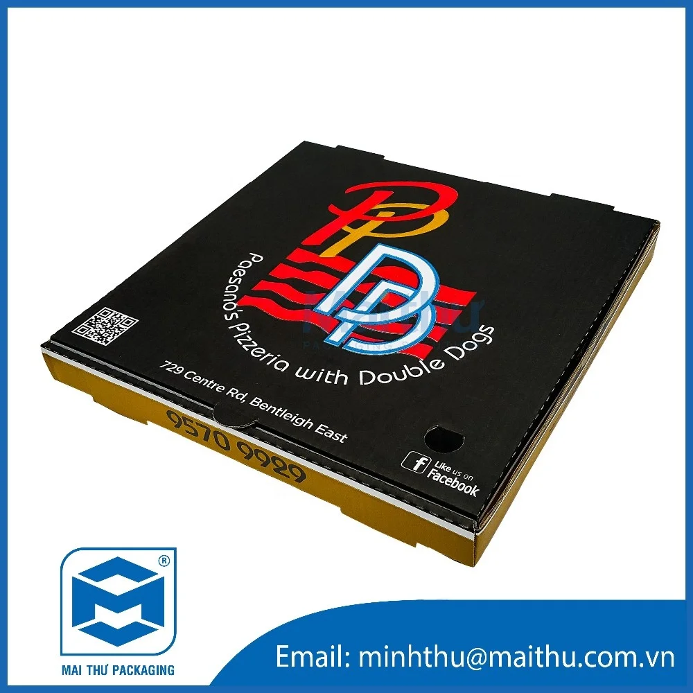 
Food packaging box corrugated for pizza 