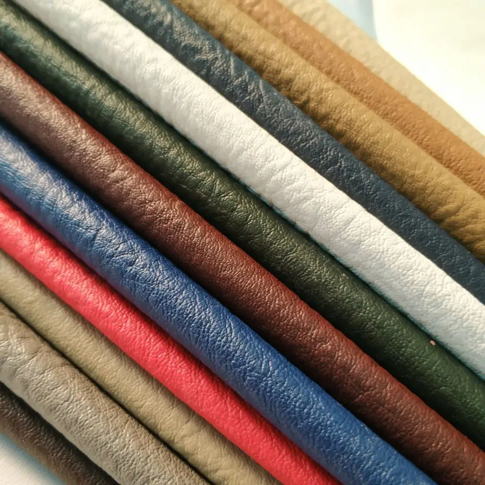 Cheap Price Stock Italian Sofa furniture synthetic leather/artificial Leather fabric Supplier Factory