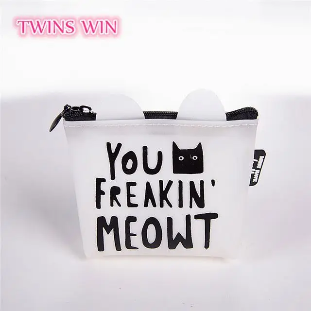 Европейский Лидер продаж 2018, рекламные подарки, силиконовый кошелек с забавным дизайном кошки, кошелек, мини-сумка на молнии