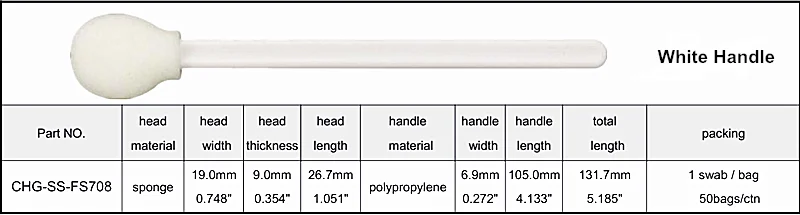 Chlorhexidine Gluconate Prep White Swab