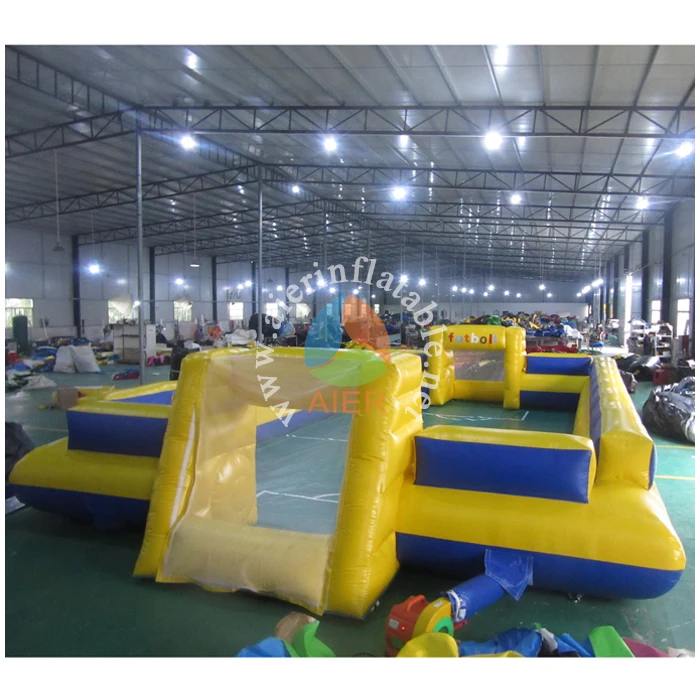Inflatable Football Field Area for Sport Playing PVC Water Proof & Fire Resistance Suit Blower & Repair Kit Aier05-x01 Optional