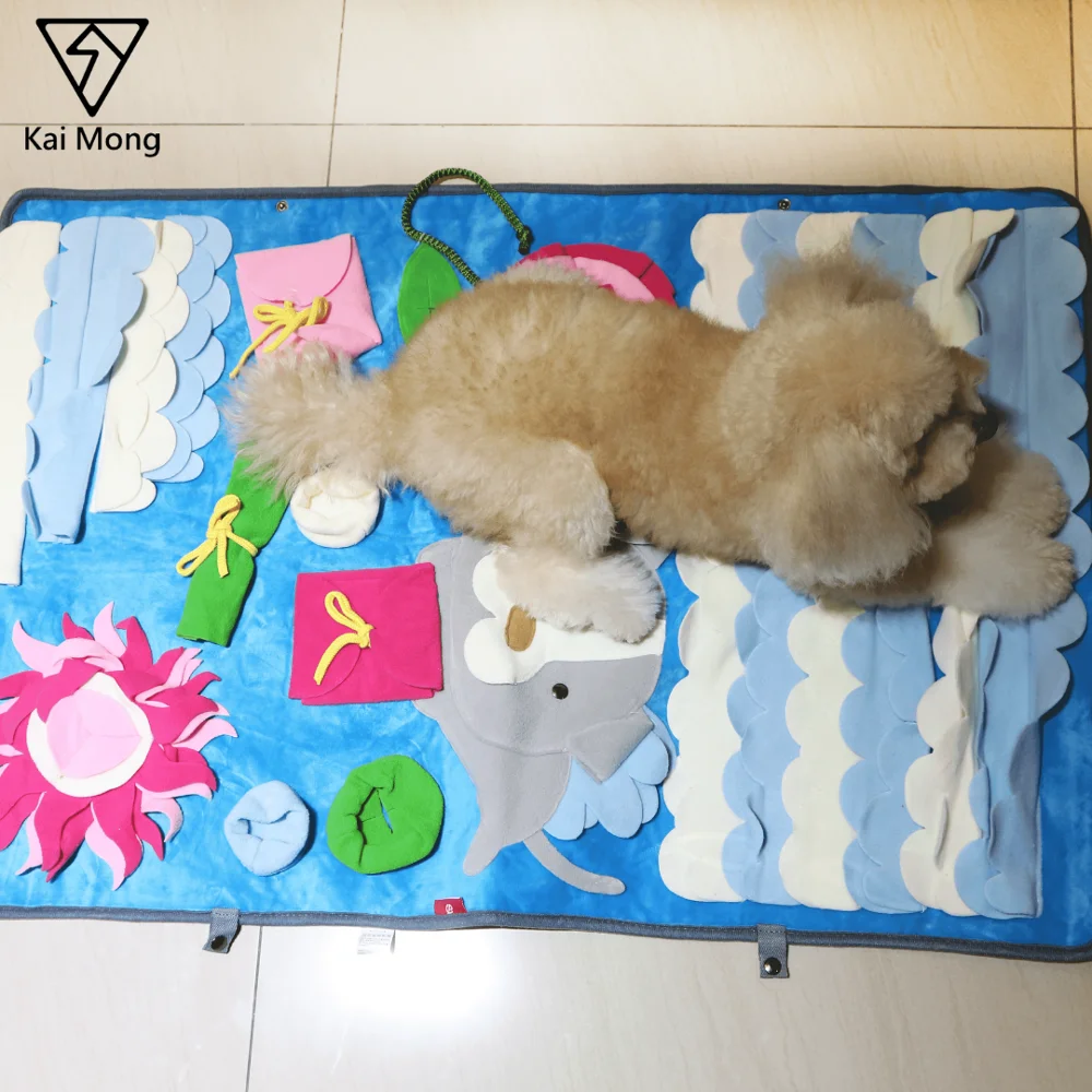 Dog Snuffle Mat Funny Game Feeding Training Natural Foraging Skills Food Search Nose Work Dog Pattern
