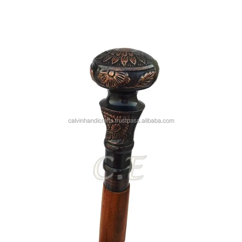 Antique style Solid  brass handle walking canes/compass walking canes Unique Gift Item For Everyone CHWKS36070