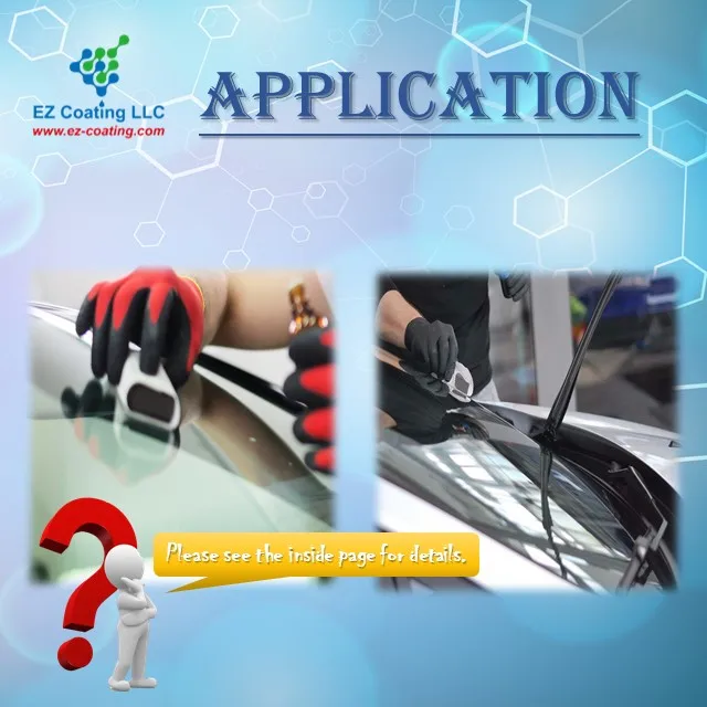 Self cleaning solvent coating for parabrisas