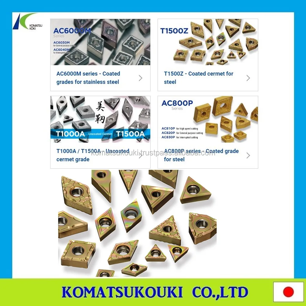 High quality Sumitomo carbide inserts--Mold Finish Master NPD10/DA90 Direct milling on cemented carbide materials