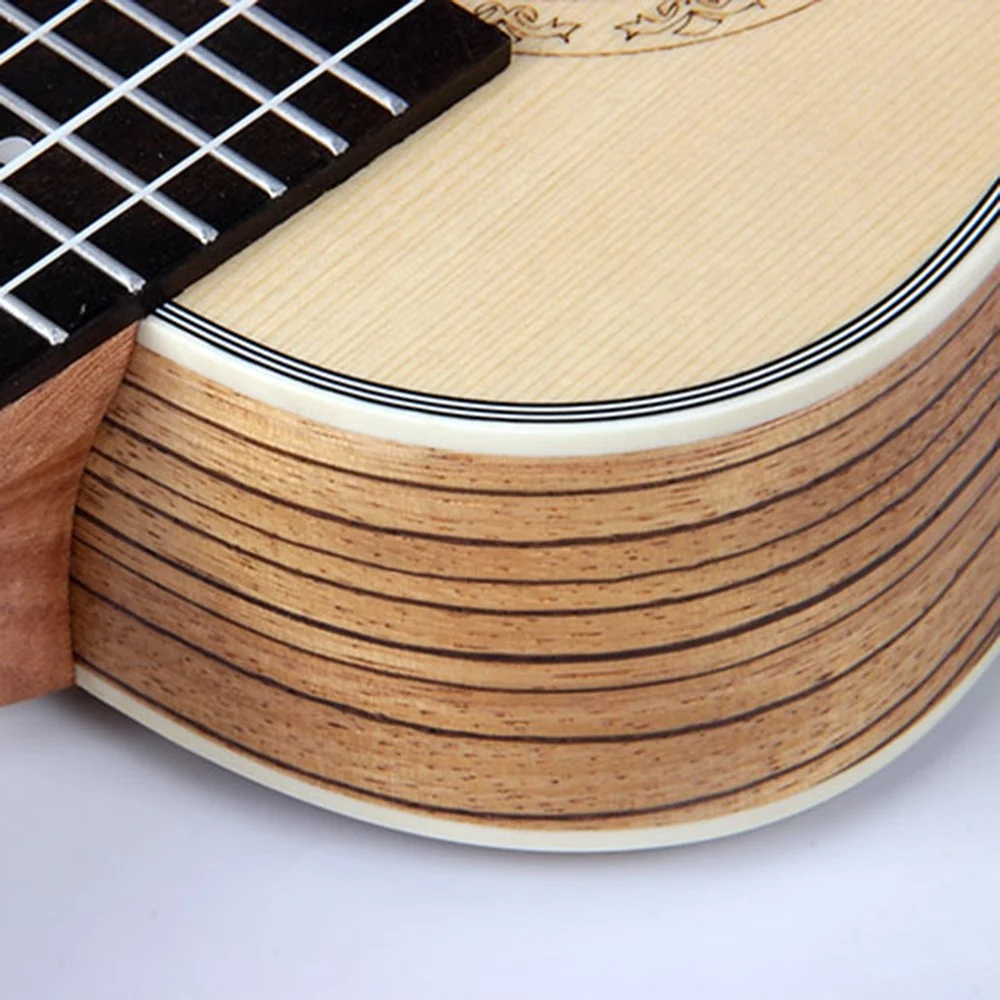 Factory direct sale OEM 24 inch Concert Spruce Top Zebrawood Back Electric Ukulele Uke Hawaii guitar with equalizer cheap price