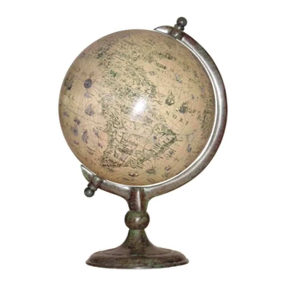 Globe for Table Hot Sale Custom Rotating Office Decoration Metal World Globe