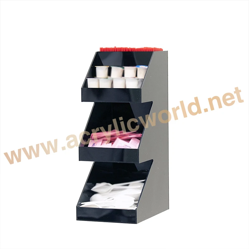 Desktop Acrylic Coffee Paper Cup Holder Display Stand