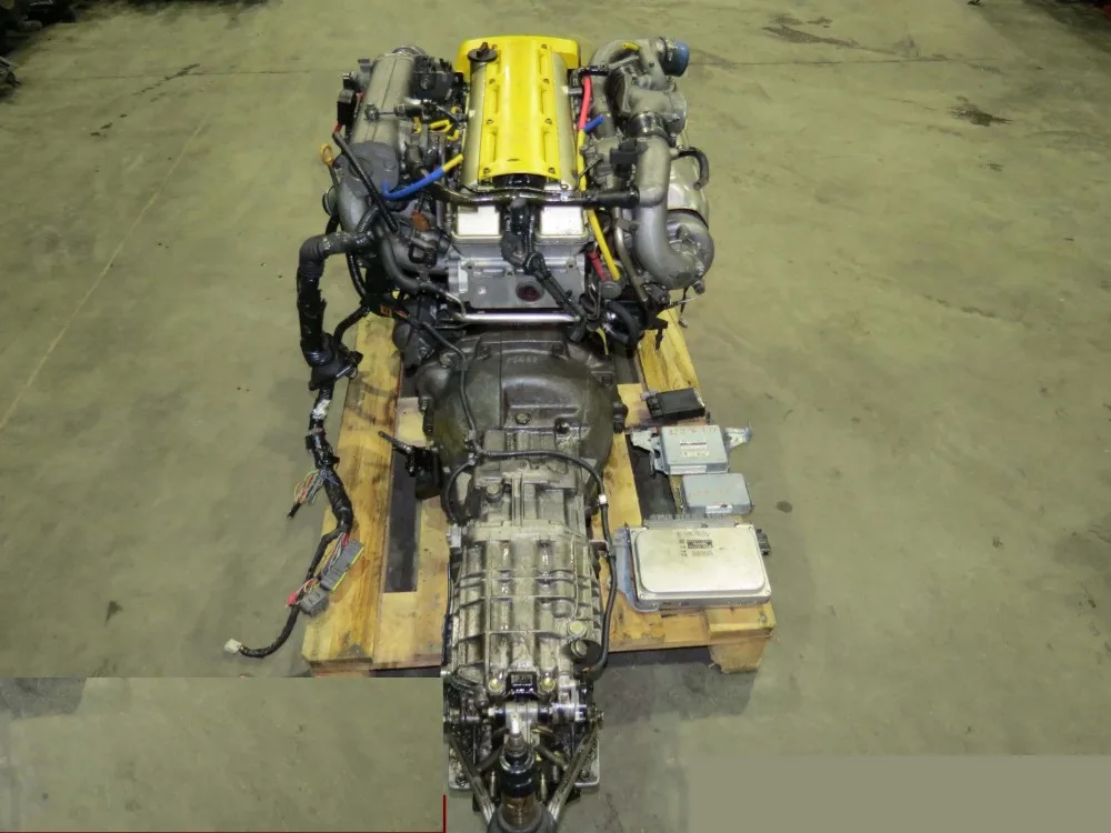 JDM 1JZGTE NON VVTi 2.5L Twin Turbo Engine Supra Chaser 2JZ R161 Trans