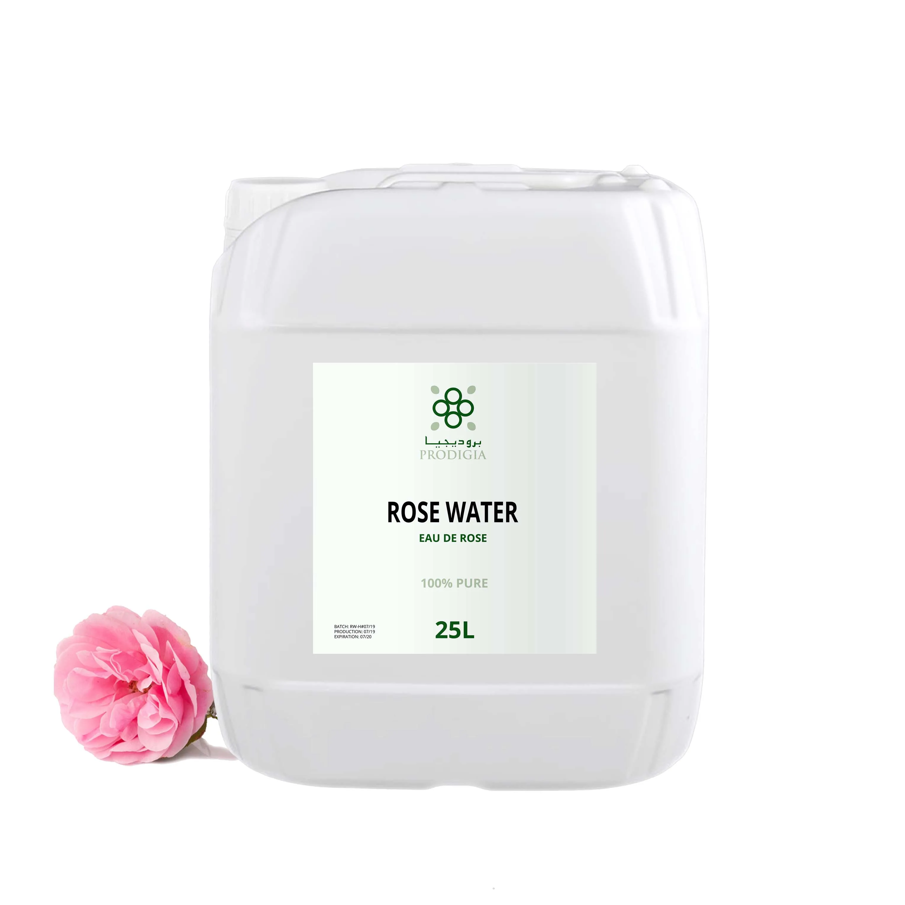 
100% Organic Moroccan Rose Water Premium Quality - Private Label 100ml Glass Bottle Gold Spray 