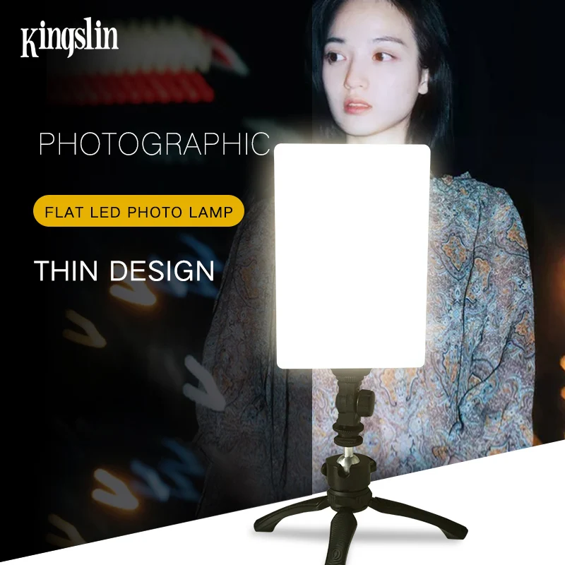 video light Portable LED Video Camera Light Panel Lamp Photographic Lighting with LED Display for DSLR Camera