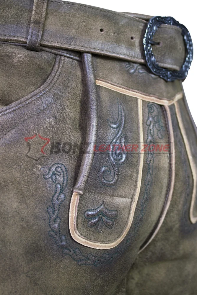 BAVARIAN LEDERHOSEN TRADITIONAL LEATHER PANTS
