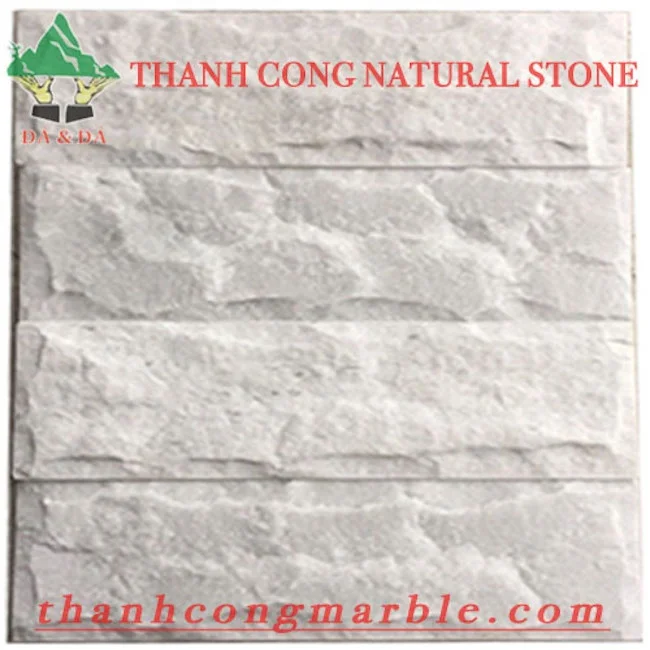 Ivory White Marble Mushroom Stone Tiles Natural Exterior Wall Cladding for Interior and Exterior Use