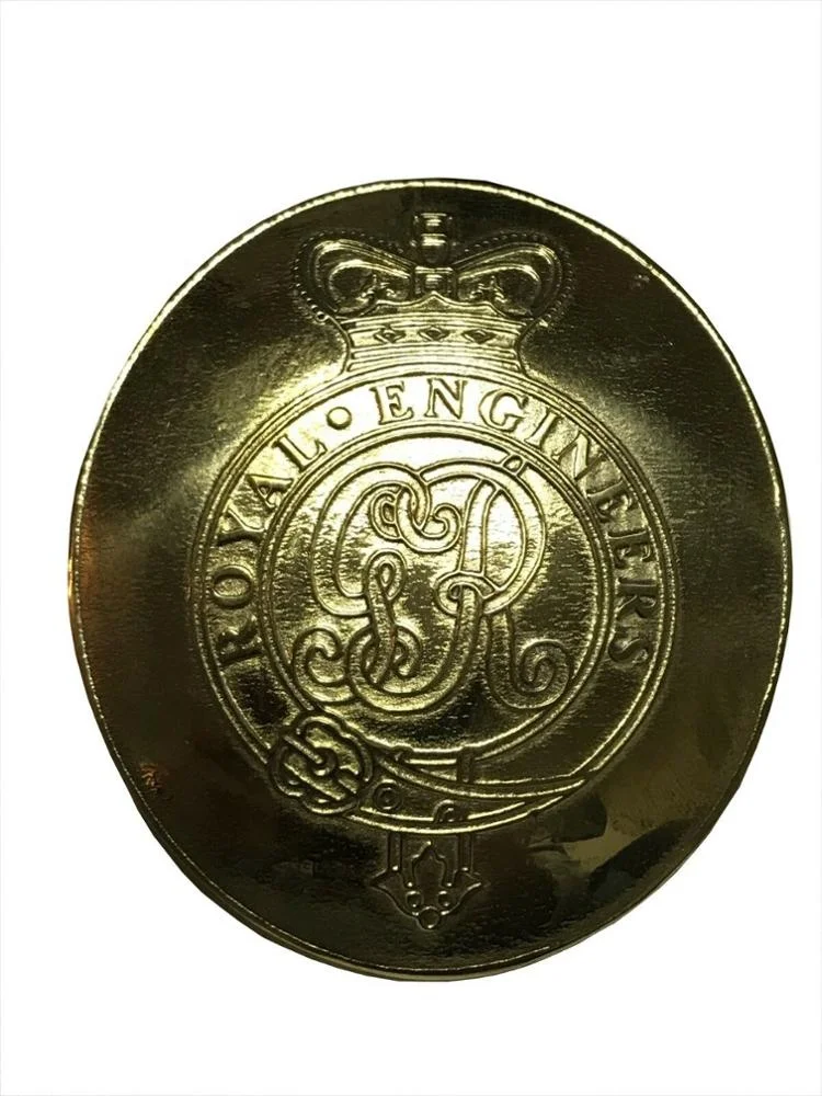 GR Cipher Crown ROYAL ENGINEERS CROSS BELT BUCKLE Pipe Band Uniform Cross Leather Belt Buckle