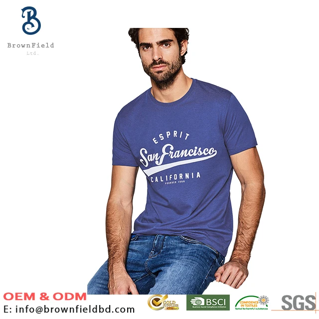 
100% Cotton Hip Hop Promotional High Quality Round Neck Silk Screen Clothing For Best Selling Customization compress T-shirt 