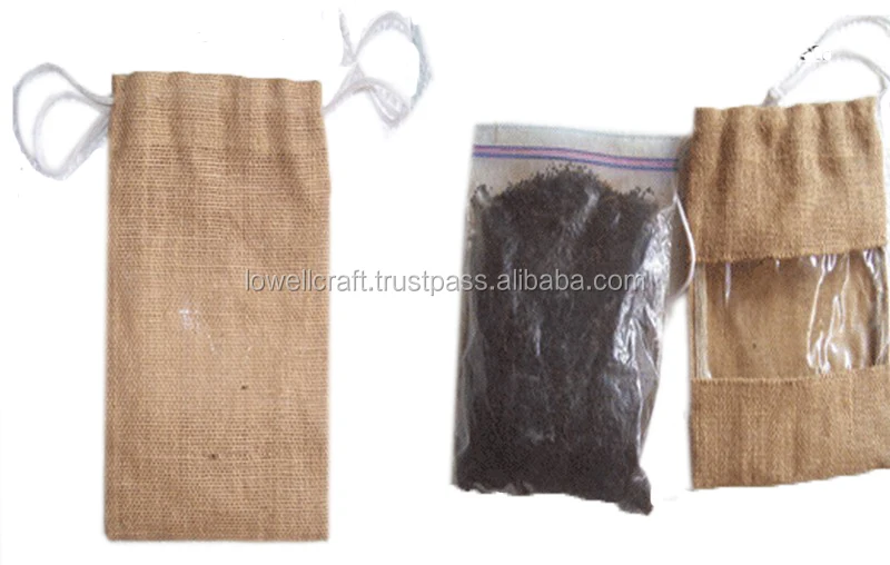 Jute pouches  gift wine favor bags tote backpacks laundry bags shoe