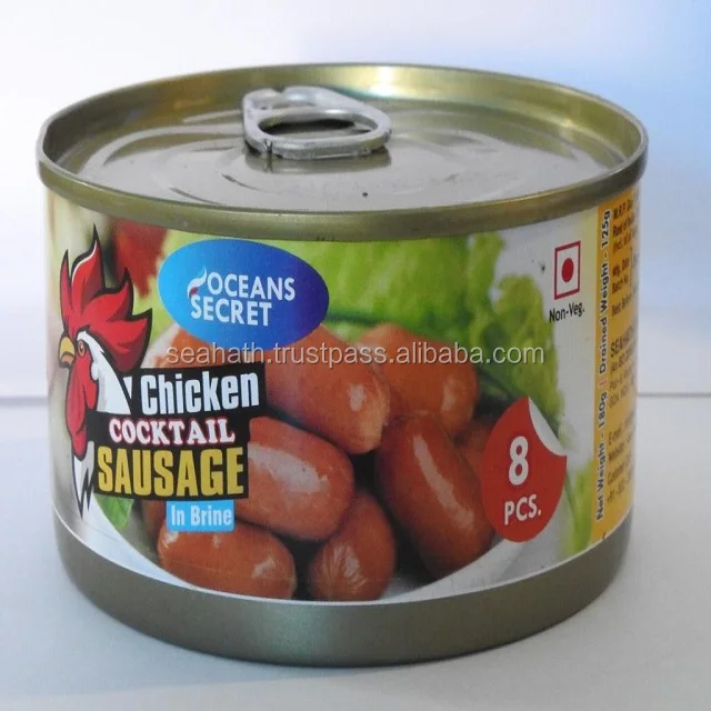 Canned Chicken Cocktail Sausages 185g