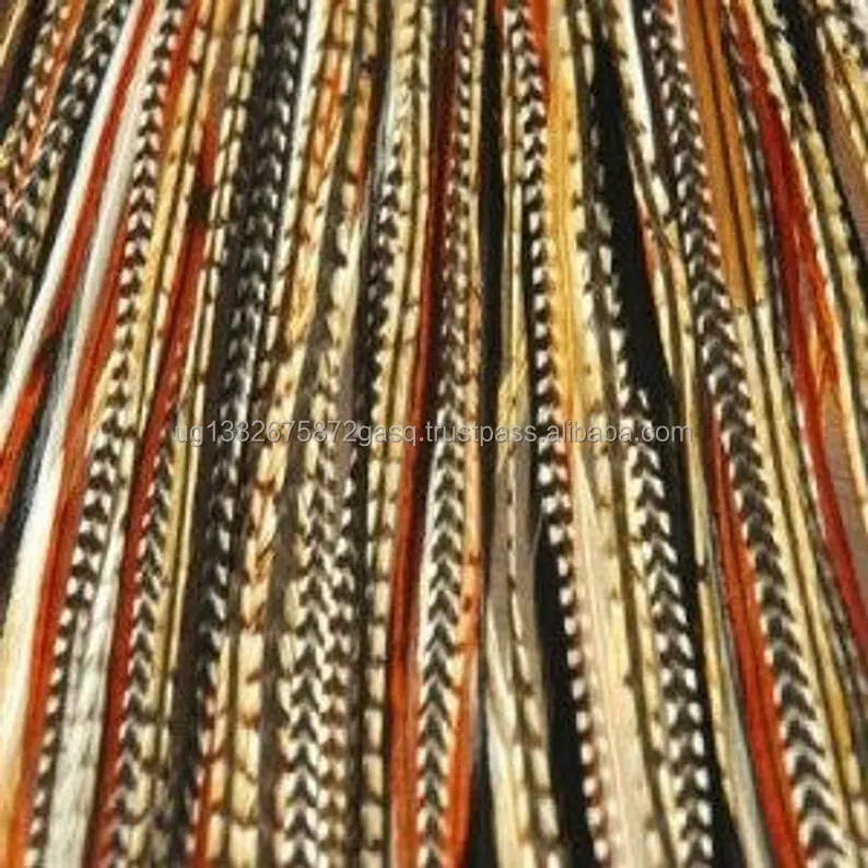 grizzly Light Natural Feather Hair Accessories DIY Kit Real Feather Extensions Grizzly