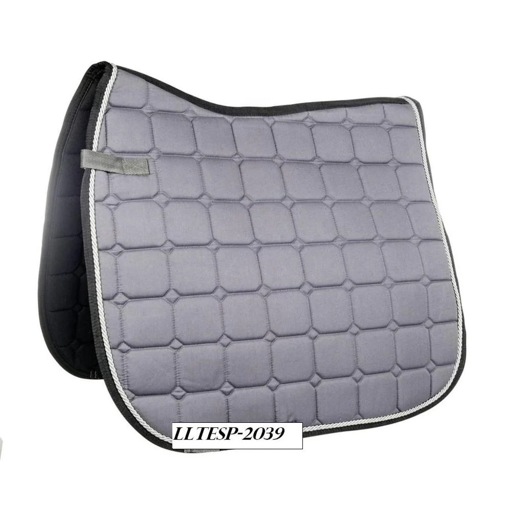 Diamond Quilted Corded Premium Fabric Horse English Saddle Pad