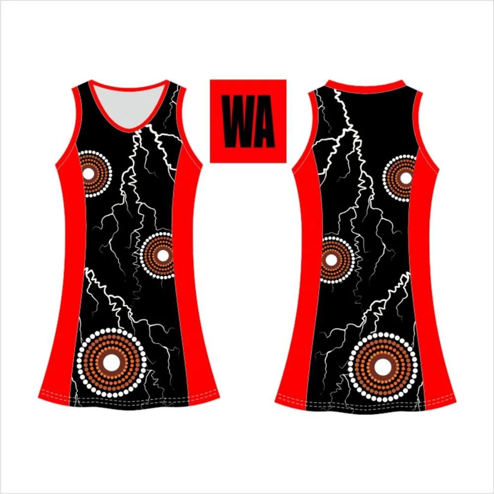 
sublimation netball dress with bib 2021 