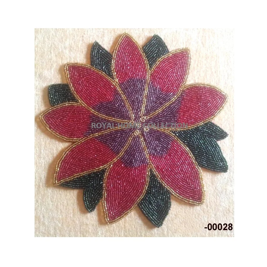 Dining Table Decor Beaded Place Mats Table Decor Made Glass Round Beaded Place Mats At Reasonable Price