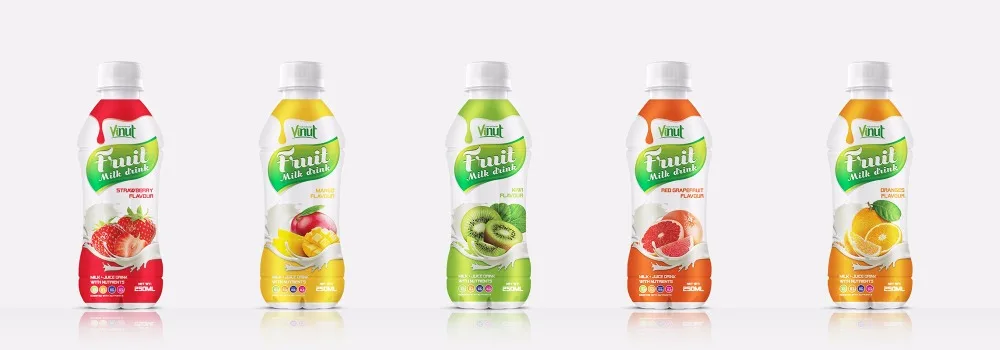 250ml Fruit Milk Drink with Red Grapefruit Flavour Fruit Juice Factory