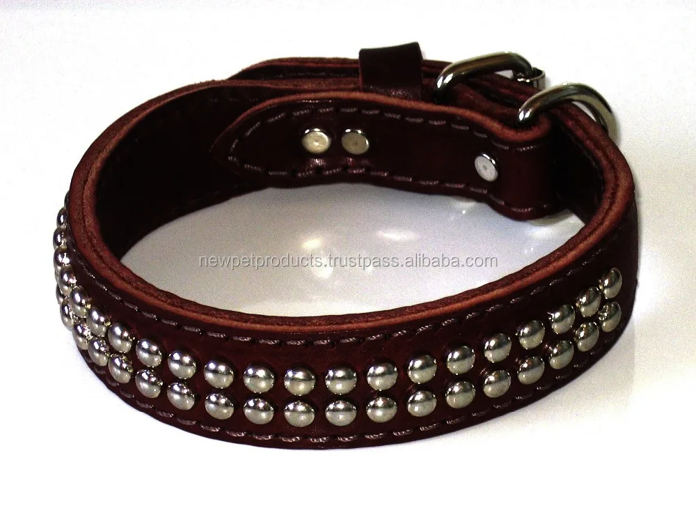 Dog collar german shepherd pet collars & leashes for dogs pet training traffic leading leather customized brand logo all seasons