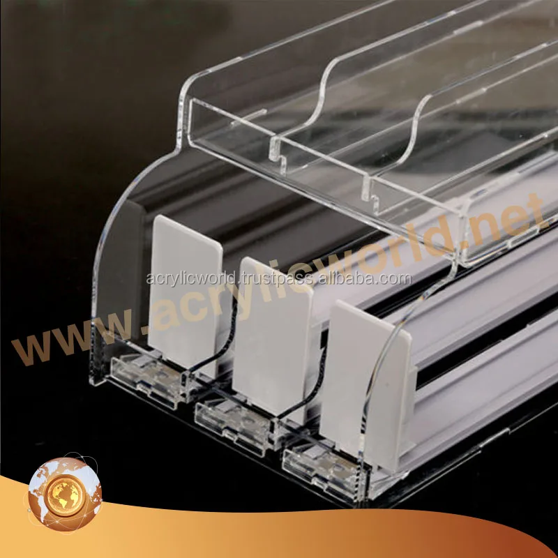 Customized plastic tobacco pusher and divider shelf management system factory supply