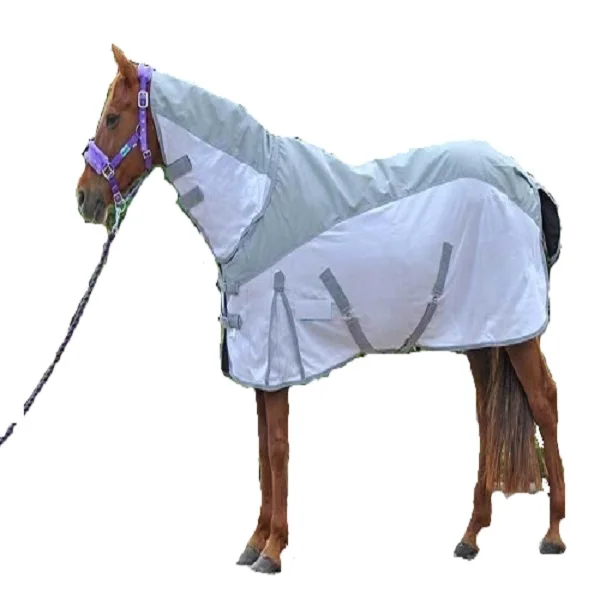 
Grey/White Waterproof Combo Mesh Fly rug 