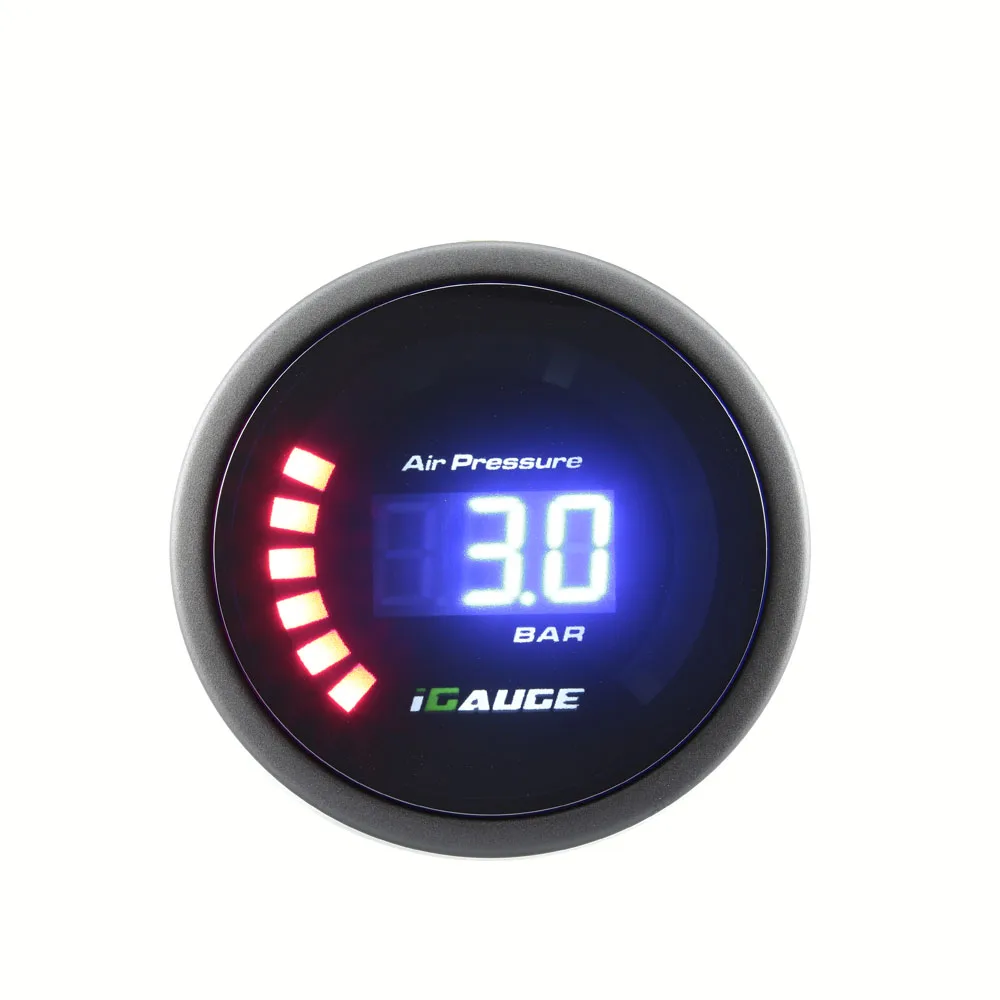 52mm digital air pressure gauge suspension airride system Included Electrical Pressure Sensors